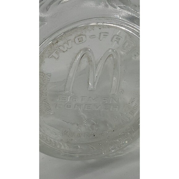 Batman Forever McDonald's Collector Glass Coffee Mug Two-Face 1995 Limited Ed - Picture 12 of 12